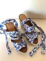H&M Wedges blau/weiß (Gr. 40) Bayern - Elchingen Vorschau