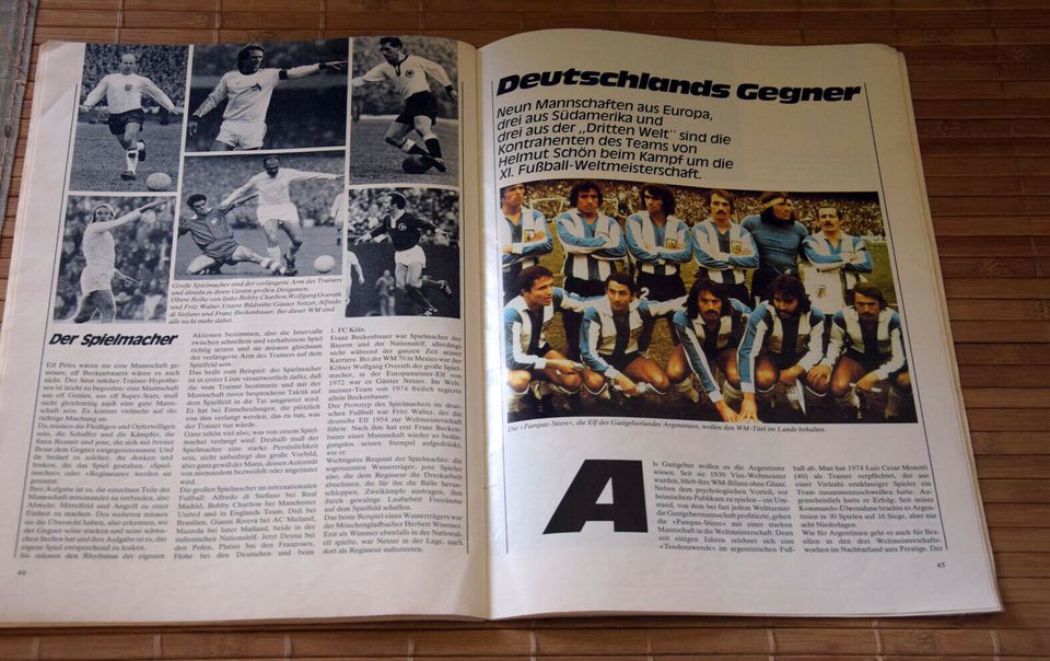 Fußball WM Sonderheft 1978 Weltmeisterschaft in Bitburg