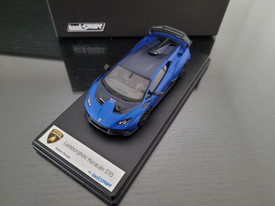 1:43 Lamborghini Huracan STO blu aegeus blau LS523SA Looksmart in Katzenelnbogen