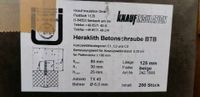 Heraklith Betonschrauben BTB 125mm beige Knauf MwSt Lübeck - Schlutup Vorschau