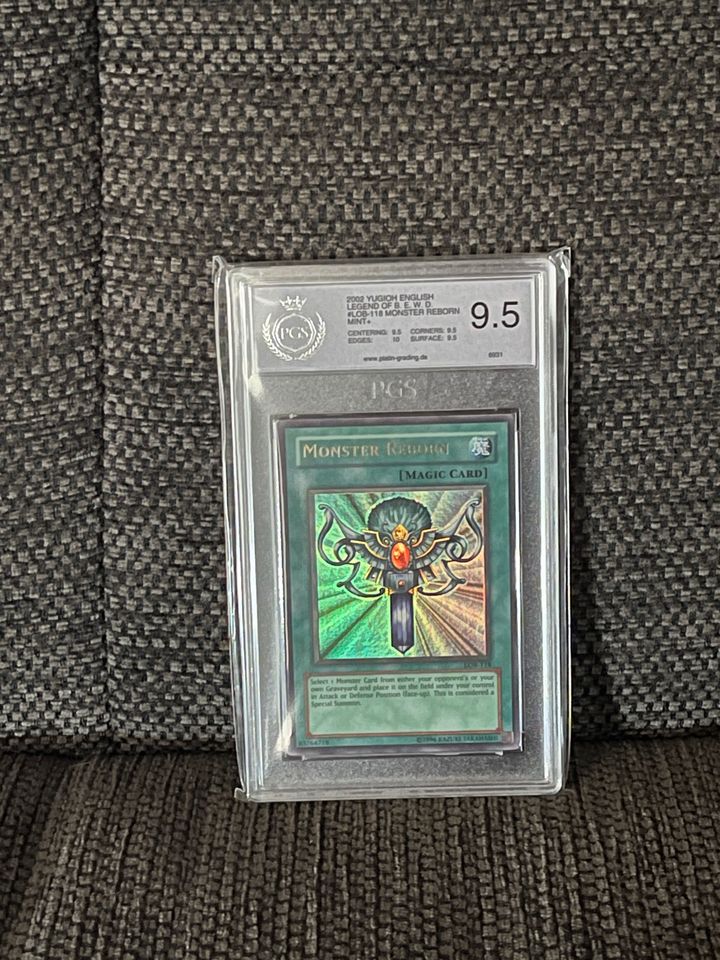 Yugioh Monster Reborn LOB PGS PSA Wiedergeburt n.A. Print in Ingolstadt