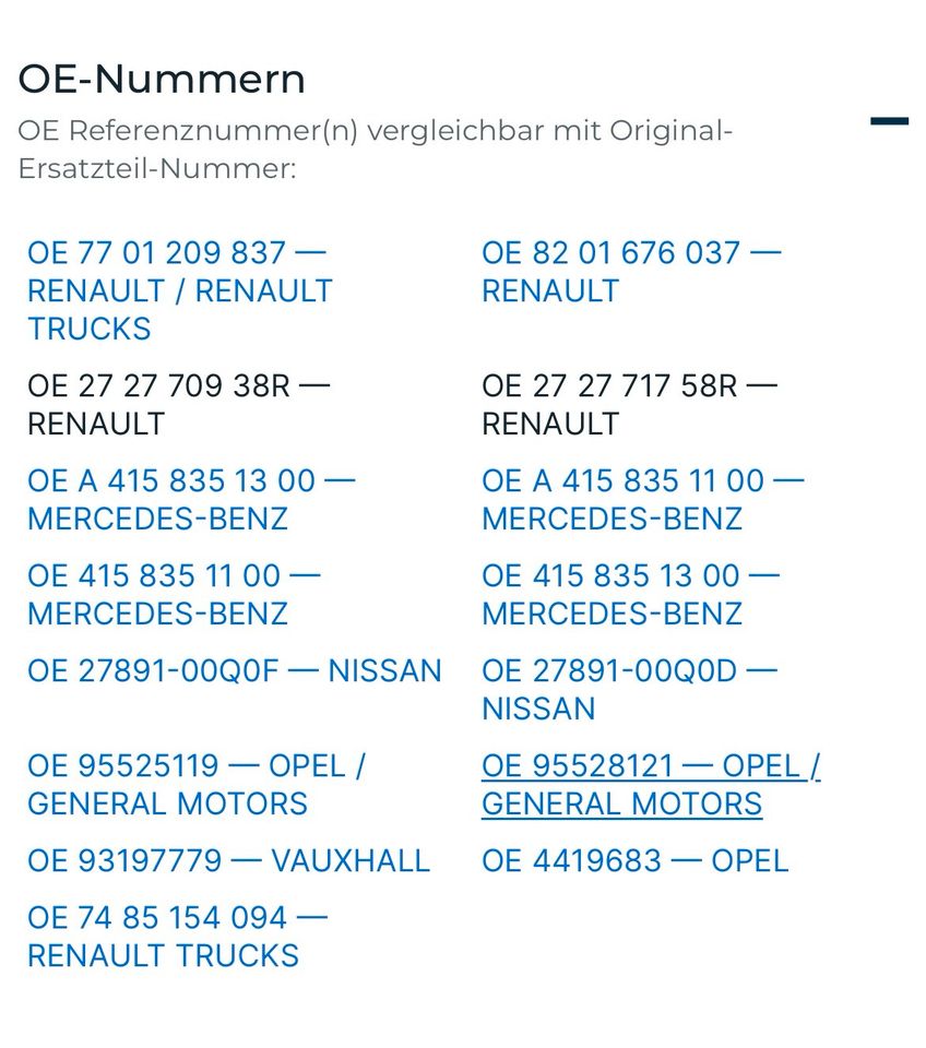 CU 2418-2 Innenraumfilter Mercedes, Nissan, Opel, Renault in Salzweg