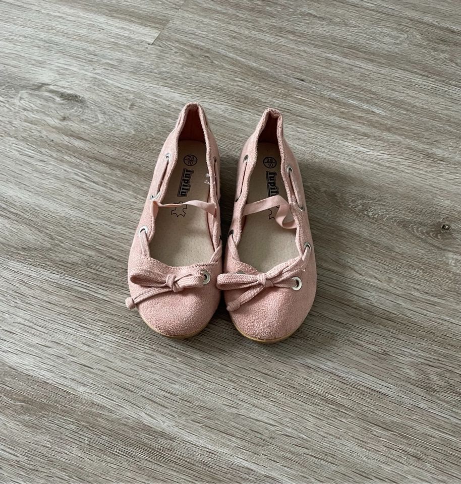 Schicke festliches Schuhe / Ballerinas Leder rosa Gr. 28 in Vechelde