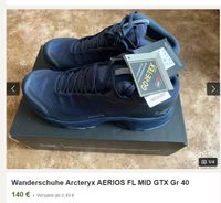 Wanderschuhe Arcteryx AERIOS FL MID GTX Gr 40 Bayern - Allersberg Vorschau