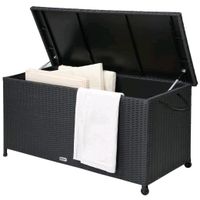 CASARIA Polyrattan Auflagenbox in schwarz 122x56x61cm Saarland - Blieskastel Vorschau