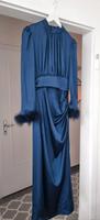 Damen Abendkleid Gr.36/Seide Stoff/Guter Zustand/Dunkelblau Walle - Westend Vorschau