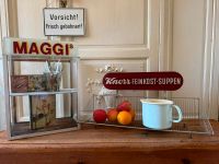 Alte Werbung Vitrine Regal Schrank Glasschrank Metall Krämerladen Sachsen - Grimma Vorschau