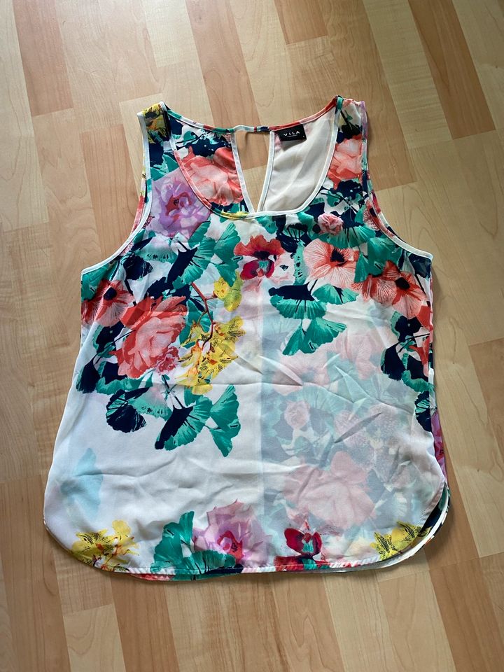 VILA Sommertop Top Bluse Flower Gr. L in Heroldsbach