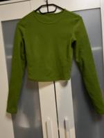 Crop langarm Shirt Grün Saarland - Wadgassen Vorschau