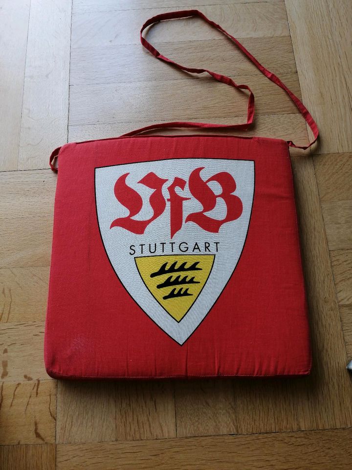 VFB, Fan, Sitzkissen mit Fototasche in Kirchheim unter Teck