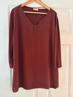 Rostbraune Triangle Bluse, Größe 44! Hessen - Neu-Anspach Vorschau