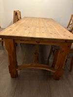 Holztisch Tisch 6 Stühle Massiv 200x95x75 cm plus Verlängerung Nordrhein-Westfalen - Oberhausen Vorschau