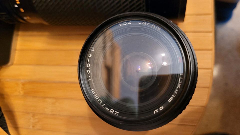 verkaufe Minolta XG 1 Spiegelreflexkamera mit 2 Objektiven Tokina in Drachselsried