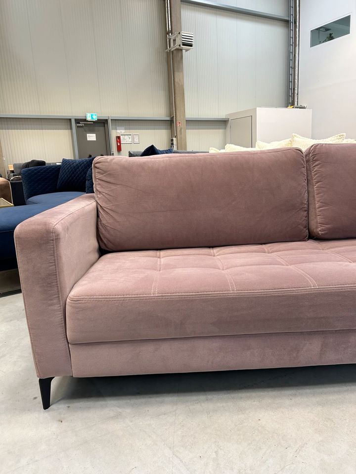 Inkl. Lieferung Sofa 3 Sitzer Couch Rosa Eckcouch Wohnlandschaft in Berlin
