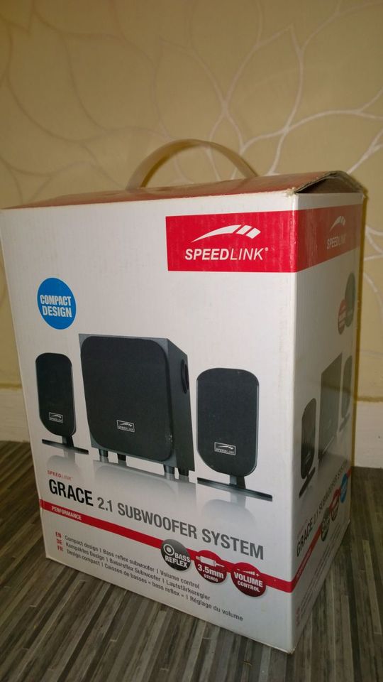 Speedlink Grace 2.1 Subwoofer System SL-8205-SBK in Moers