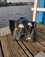 Upcycling – maritime Einkaufstasche mit Unterwasserwelt,Segeltuch Lübeck - Travemünde Vorschau