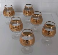 Cognac Gläser Cognacschwenker Goldrand  Kristallglas Vintage  . Berlin - Köpenick Vorschau