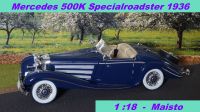 Modell Auto 1:18 Mercedes 500 K 1936 Oldtimer Roadster - Maisto Bayern - Zwiesel Vorschau