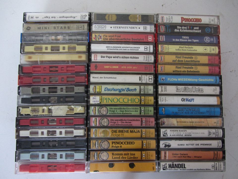 45 x Musik Hörspiel Vintage Kassetten Konvolut Audiokassetten in Großostheim