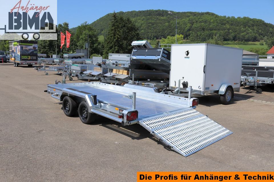 Hapert PKW-Anhänger Maschinentransporter 3500kg 405x179 ALUBODEN in Mühlhausen im Täle