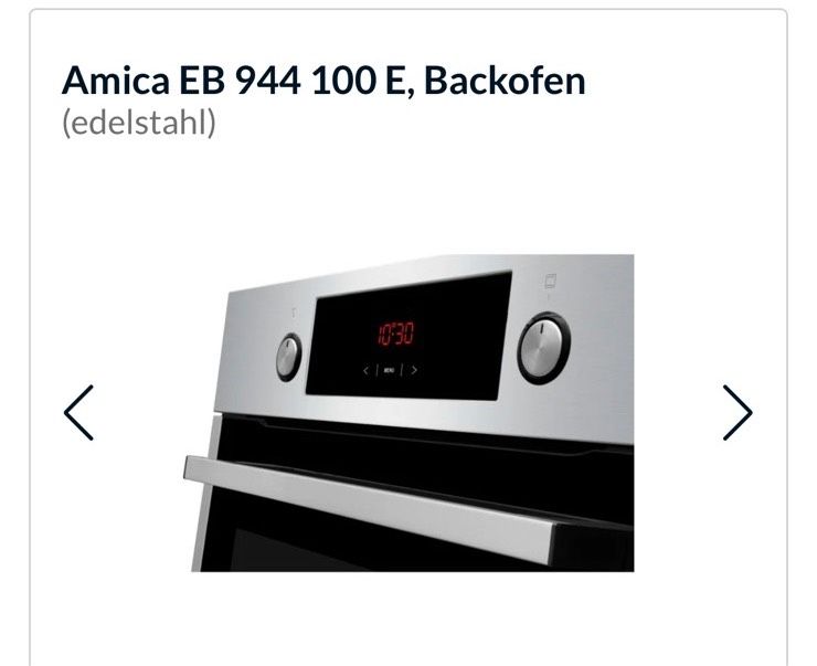 Backofen Autark Marke Amica sehr sauber wie Neu. Mit Garantie! in Berlin