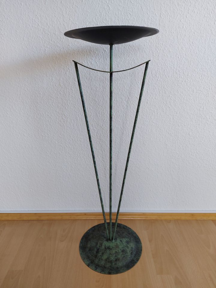 Deco Ständer Shabby  Kerzenständer dunkles Grün-Schwarz in Himmelkron