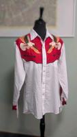 Line Dance Country Westernbluse mit Fransen TEJAS ca. Gr. 40 Baden-Württemberg - Kirchheim unter Teck Vorschau