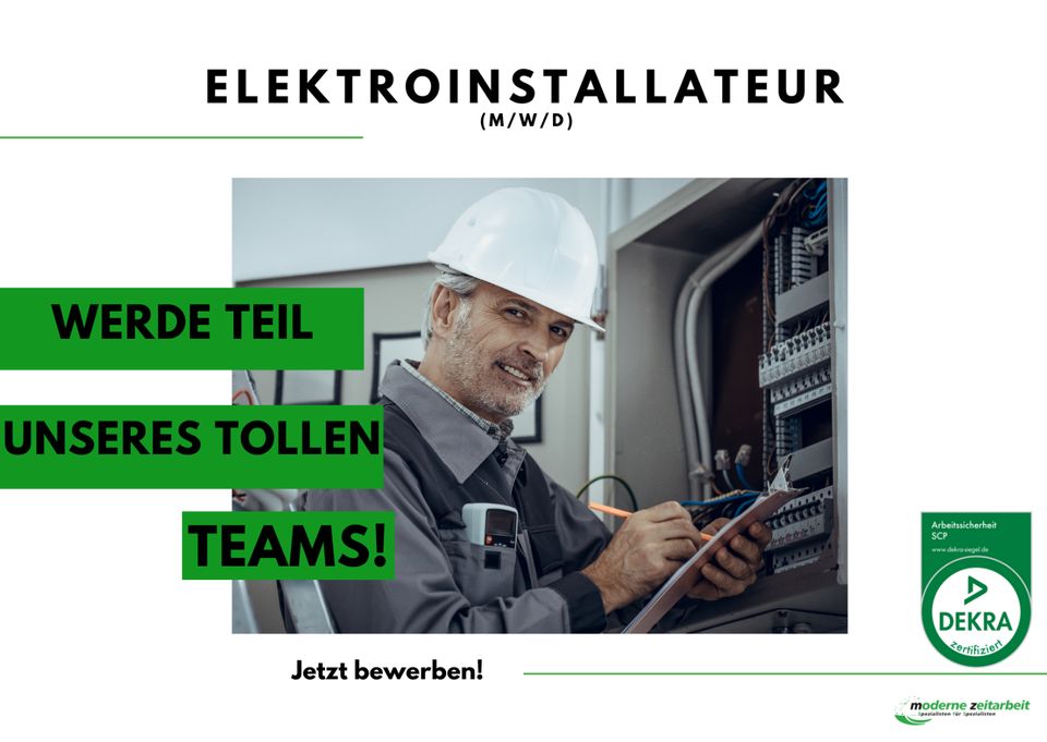Elektroinstallateur (m/w/d) gesucht! TOP Stundenlohn! in Weyhe