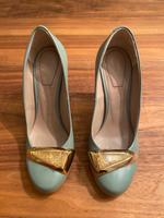 Chloe Pumps , High Heels in Gr. 35,5 , grün /gold Hessen - Offenbach Vorschau