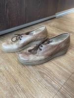 Vintage Schuhe / Schnürschuh Keilabsatz Rieker aus Leder Gr. 38 Hessen - Bad Arolsen Vorschau