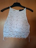 Crop Spitzen Top Gr. S von bershka weiß/creme Bayern - Fürth Vorschau