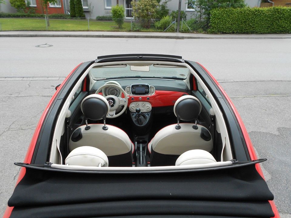 Fiat 500C Lounge 1,2 69PS Dolcevita Klima Cabrio in Kolbermoor