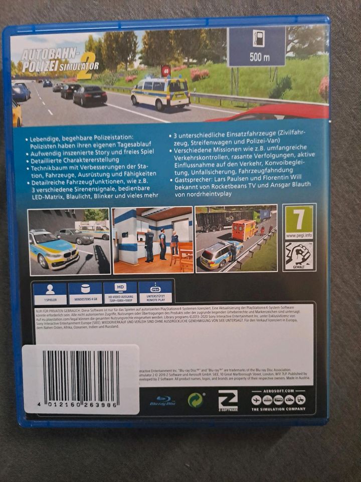 Ps4 Spiel Autobahn Polizei in Coswig