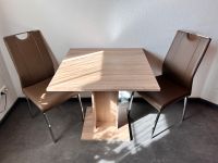 Esstisch mit zwei Stühlen in Leder Hessen - Homberg Vorschau