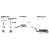 Bastuck Edelstahl Abgasanlage Mercedes Benz 190D 2.0 W201 Hessen - Neukirchen Vorschau