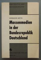 Meyn: Massenmedien in der Bundesrepublik Deutschland (1974) Münster (Westfalen) - Centrum Vorschau
