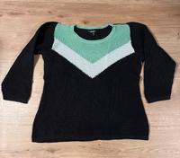 Strickpullover, Ulla Popken, schwarz, grün, weiß, Gr. 48 Niedersachsen - Varel Vorschau