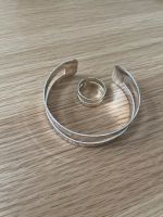 Set Armreif Ring Silber verstellbar modisches Design Frankfurt am Main - Nordend Vorschau