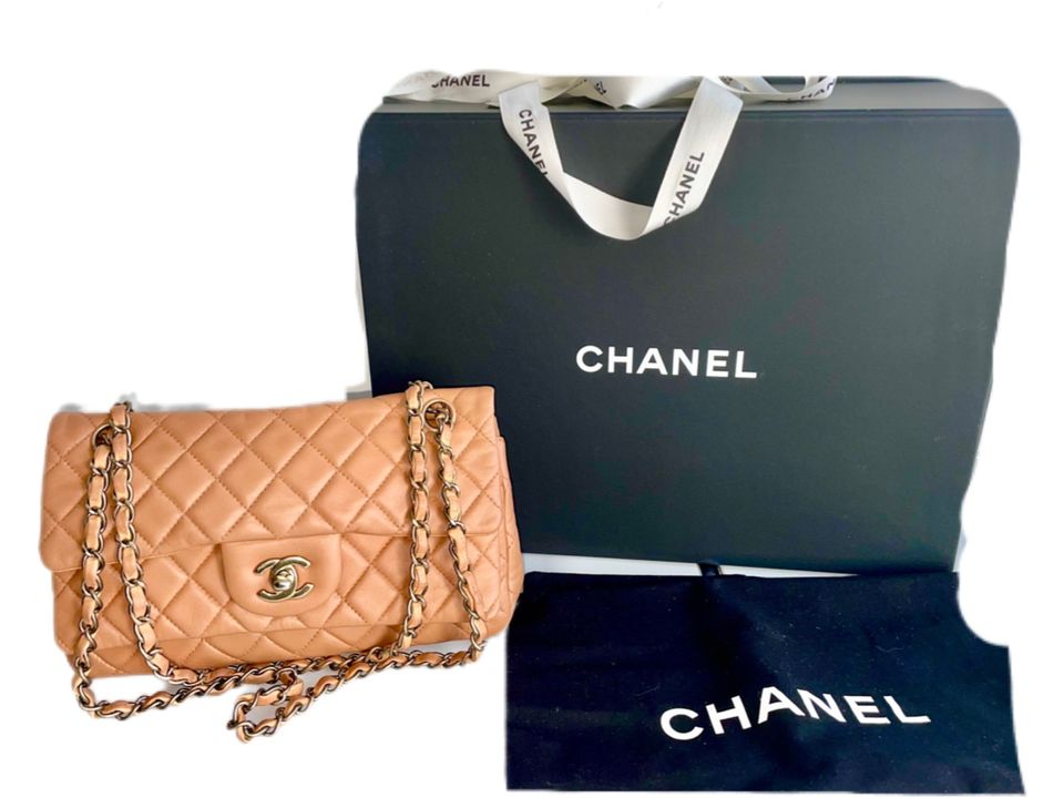 Chanel 19 Large Flap Bag Lammleder Camel | SACLÀB