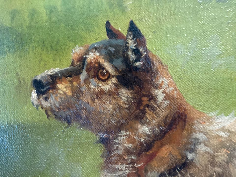 Caspar von Reth Hundeportrait 1911 Terrier in Köln