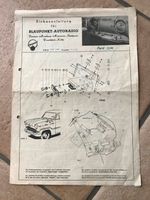 Einbauanleitung Blaupunkt Autoradio Ford 12M von 1958 Bayern - Hirschaid Vorschau