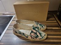 BURBERRY 40 Espadrilles Damen Schuhe Leder Textil Canvas Sandalen Frankfurt am Main - Gutleutviertel Vorschau