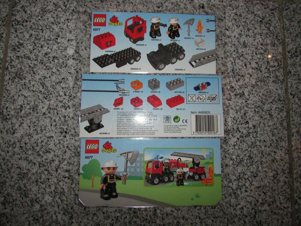 Lego Duplo Set 4977 „Feuerwehr Drehleiter“ in Groß-Zimmern