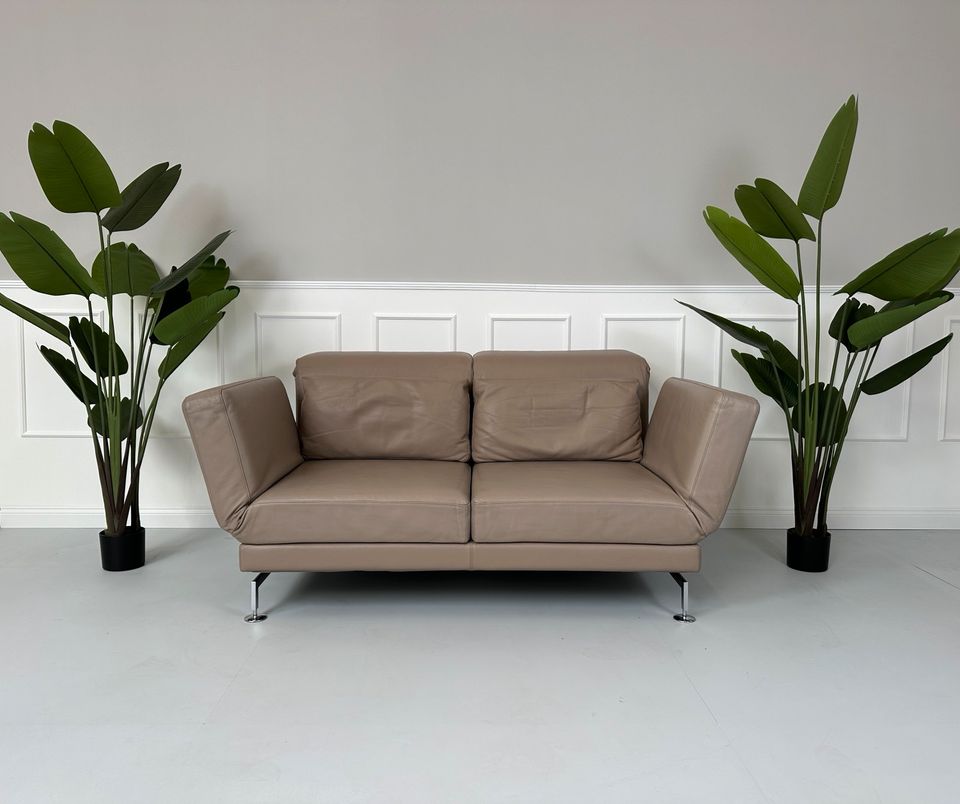 Brühl Moule Designer Sofa Leder Couch hochwertig Schlaffunktion in Köln