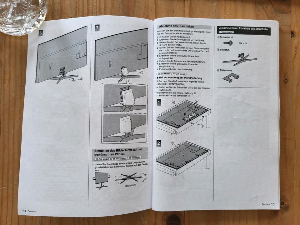 Standfuß für Panasonic TV in Krefeld