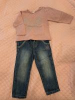 Set Rosa H&M pullover mit silberner Schleife und  jeans Nordrhein-Westfalen - Spenge Vorschau