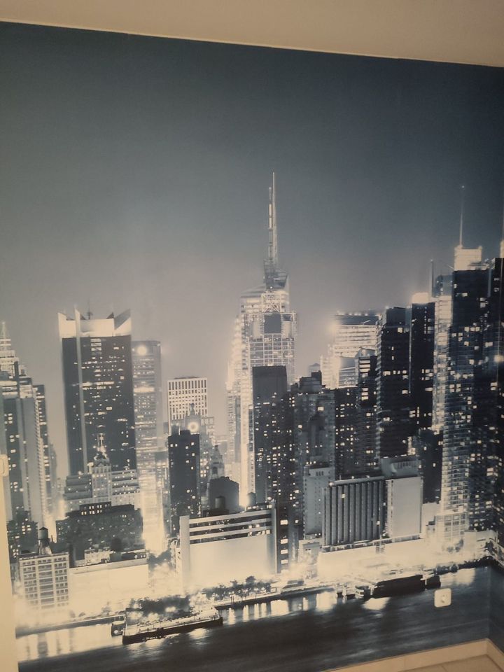 New York Fototapete Panorama Tapete New York at Night in Inden