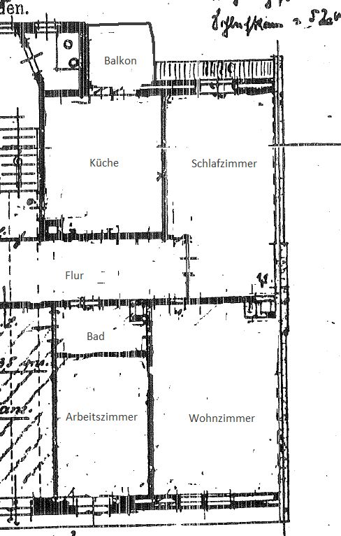 Helle kleine 3-Raumwohnung Wohnung mit Balkon und Einbauküche zu vermieten in Chemnitz