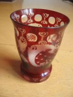 Rotes Teelichtglas, mit orientalischen Mustern Köln - Lindenthal Vorschau