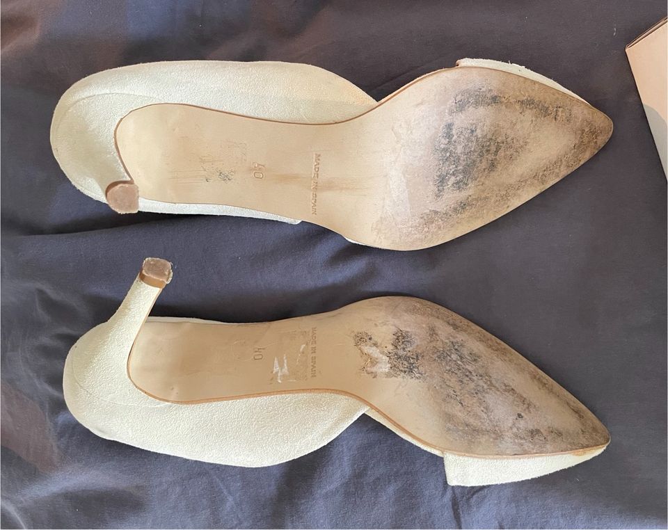 Pumps Creme Wildleder Gr. 40 perfekt für die Hochzeit in Hamburg